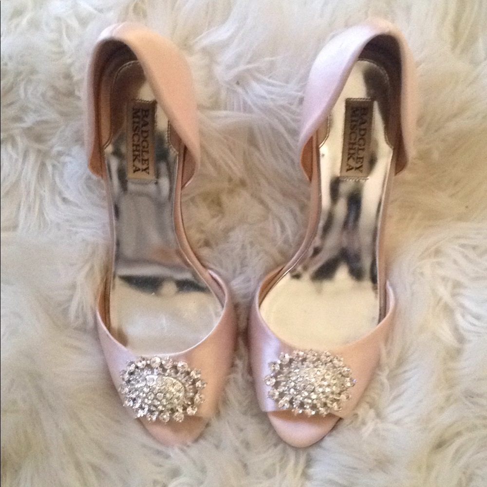 Badgley Mischka Blush Heels